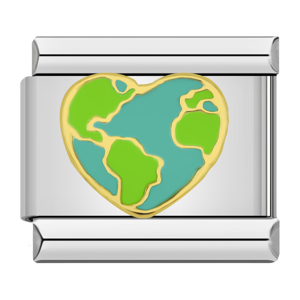 Worldly Heart Charm